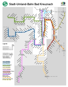 Möglicher Netzplan der Stadt-Umland-Bahn